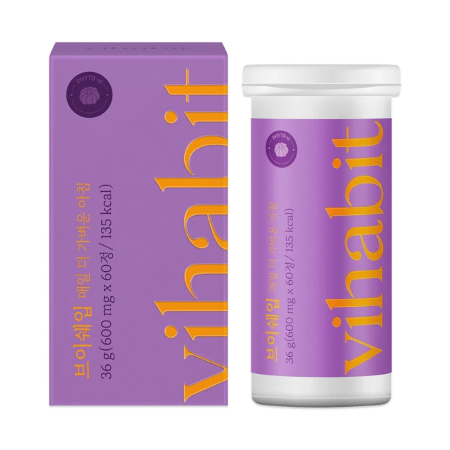 [바이탈해빗] 브이쉐입 60정 호박즙 대용 칼륨 출산후 성형 직후, 1개 - 쿠팡