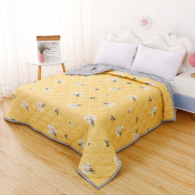 [씽윤] 소프트 누빔 냉감 시어서커 더블 쿨링 여름이불 침대/에어컨룸