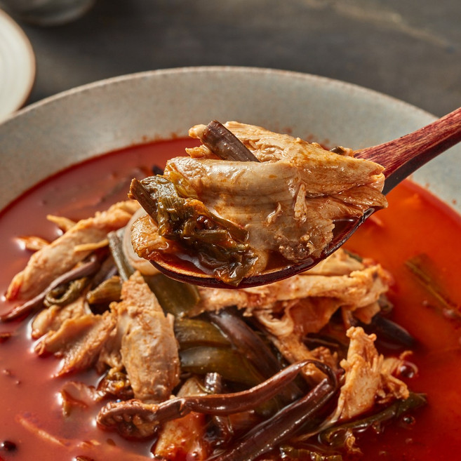 간편조리 국내산 토종닭 보양식 푸짐한 닭개장, 10개, 700g