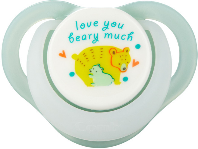 콤비 나잇 실리콘 쪽쪽이, L(8개월~18개월), 메세지 그린, 1개