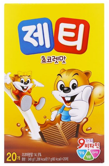 동서식품 제티 4종세트, 1세트, 17g, 20개입