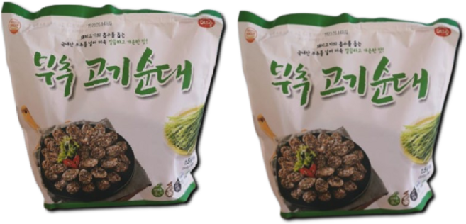 코스트코 해드림 부추 고기순대 500g x 3 소금 쌈장 포함, 1.5kg, 2개