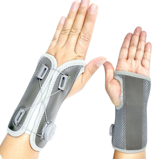 미소라인F 다이얼 손목보호대 아대 알루미늄 고정 반깁스 손목고정, 1개