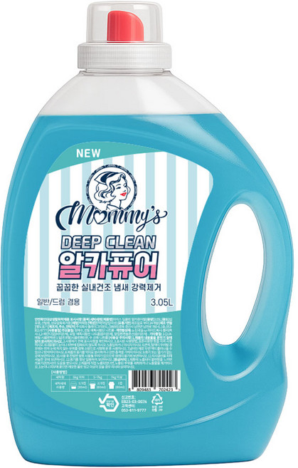 마미스 알칼리 액체세제 딥클린 알카퓨어젤, 1개, 3.05L