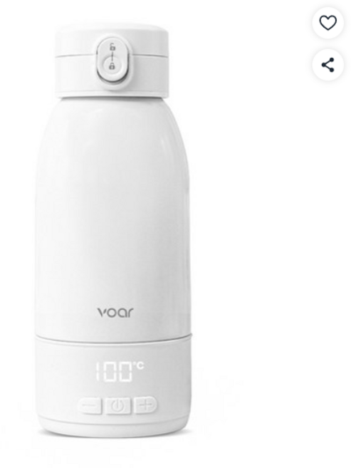 보아르 아가보틀 휴대용 분유 포트 무선 보온 여행용 전기 포트기, VBNM-003WH (KC인증)