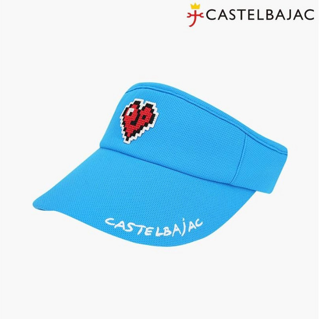 까스텔바작 여성 하트픽셀 여름썬캡 BGDMGC716BL NC유성점, 블루, 1개