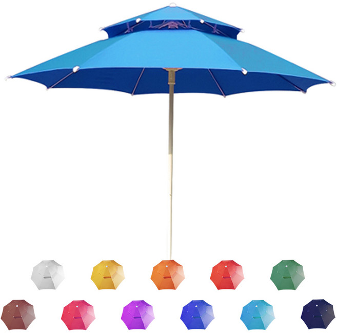 도레미파라솔 국산 2단 8각 레귤러 파라솔, 라이트블루