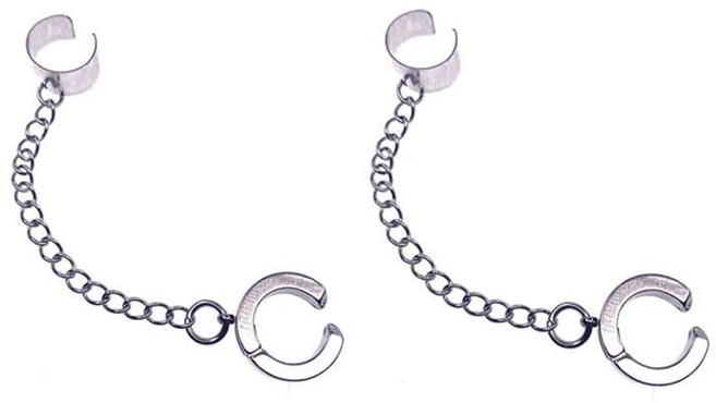 남자 패션 귀걸이 체인 이어커프 귀찌 귀걸이