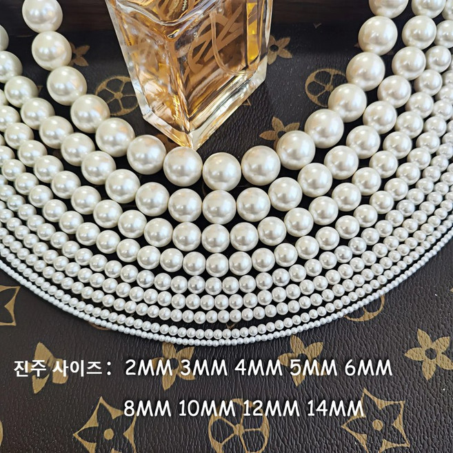 Leo Virue 여성 클래식 스와로브스키 진주목걸이 순은 연장 체인 2 3 4 5 6 8 10 12 14mm