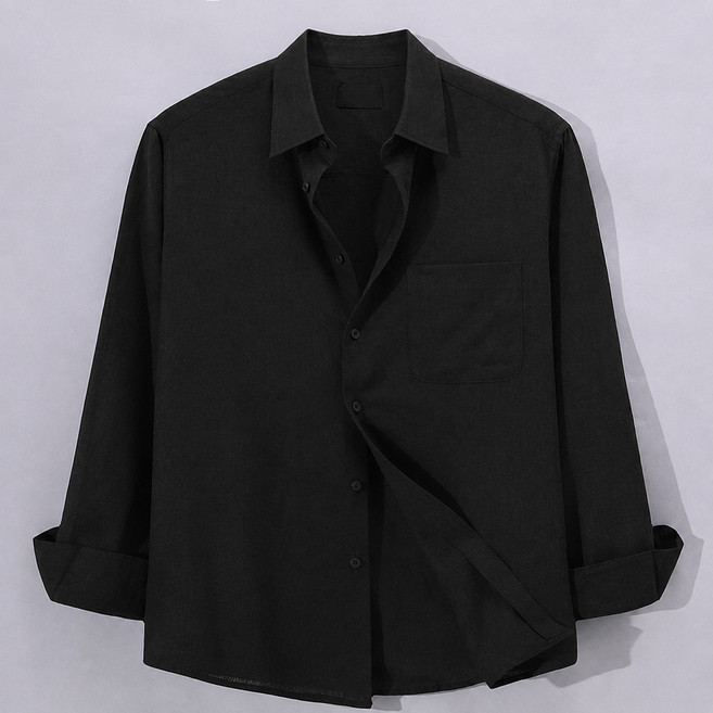 후앙스 데일리룩 기본핏 남자 린넨 긴팔 셔츠 GZCP-5216