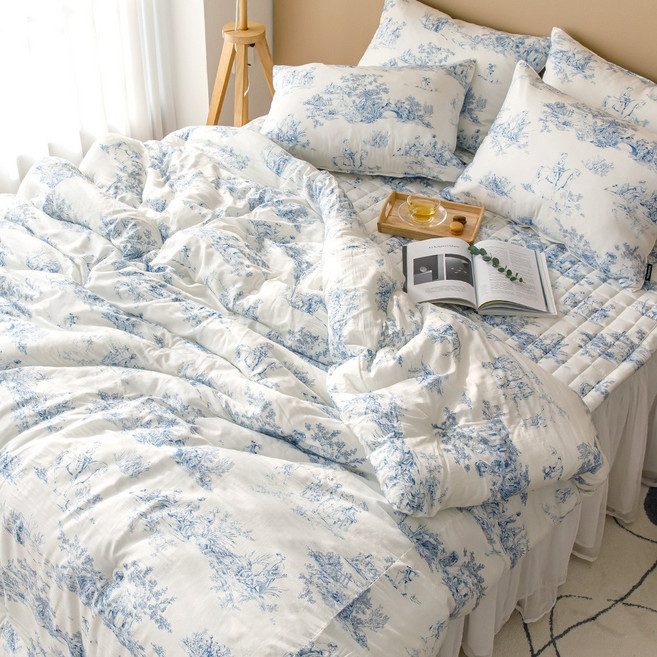 몽쉐어 비쥬 텐셀 모달 차렵이불 SS/K 화이트