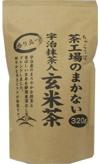 일본 겐마이차 차공장의 향이 진한 녹차 현미차 320g 오차, 찻잎, 1개, 1개입
