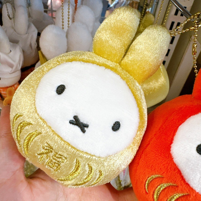 Miffy 達摩米飛兔吊飾, 金色, 金色
