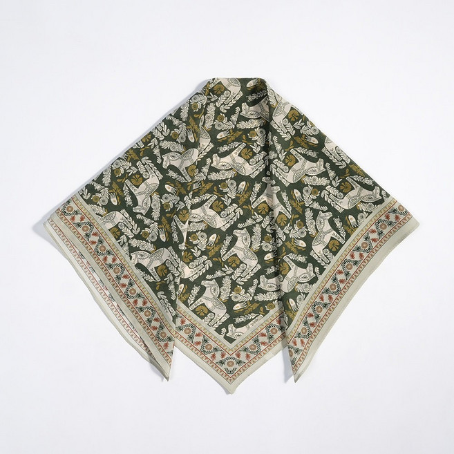 신상품 기질 흑백 누에고치실 명주 손수건 실크 목도리