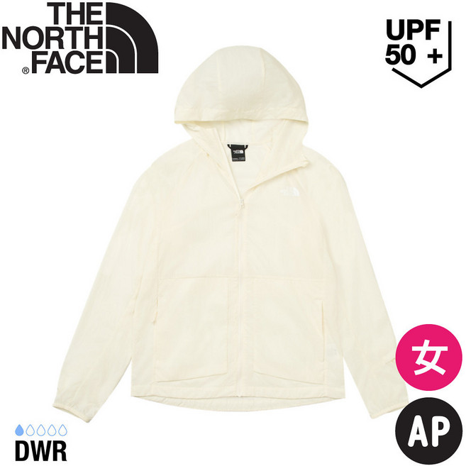 The North Face 女 透氣防潑防風連帽外套 AP
