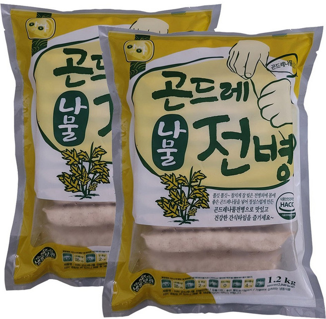 아하만두 1봉+1봉 곤드레전병1.2kg+곤드레전병1.2kg, 2개, 1.2kg