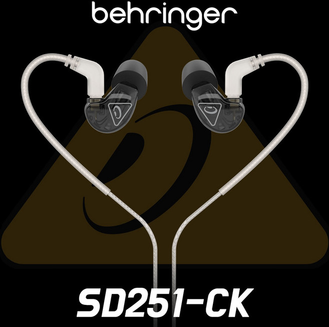 [리뷰행사] 베링거 SD251-CK 모니터 이어폰 스튜디오 모니터링 커널형 유선 이어폰