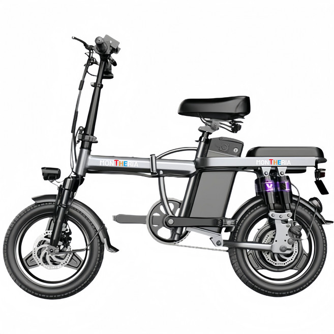 몬테리아 전기자전거 48V 450W 15.6AH 전동자전거 A598-87, 블랙-M2, 하이텐강