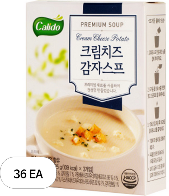 깔리또 크림치즈 감자 스프, 36개, 75g