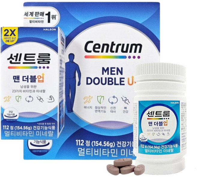 센트룸 맨 더블업 코스트코 112정 남성영양제 종합멀티비타민, 56세트, 2정