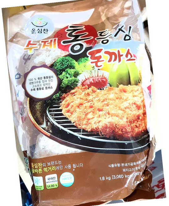 올찬 등심 돈까스 180g 10입 1.8kg 냉동식품, 1개