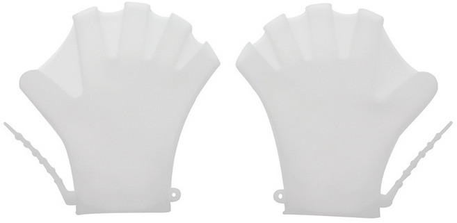 세이프패들 수영장갑 수영훈련용품 핸드패들 실리콘패들, 화이트