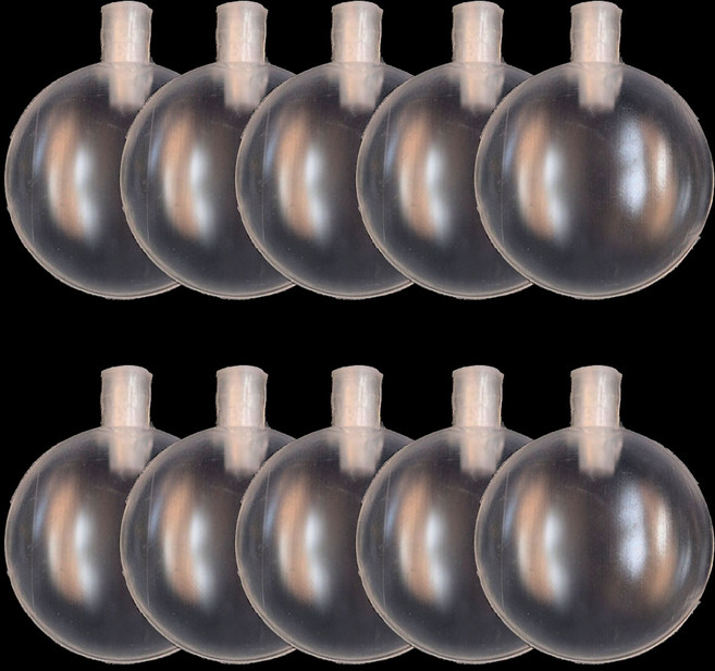 원형 삑삑이 강아지 장난감 아기 인형 소리나는인형만들기, 10개, 반투명