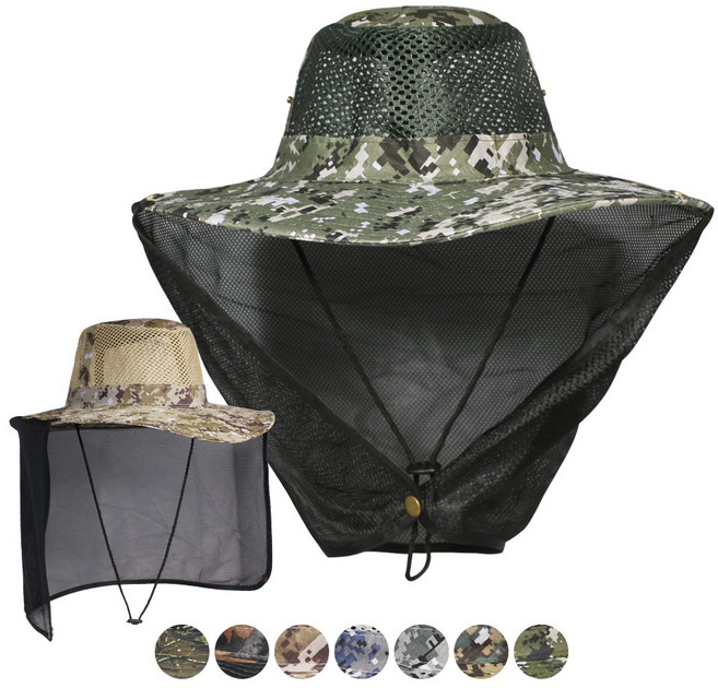 YS 넥커버 정글모자 사파리모자 메쉬 등산모자 자외선차단모자