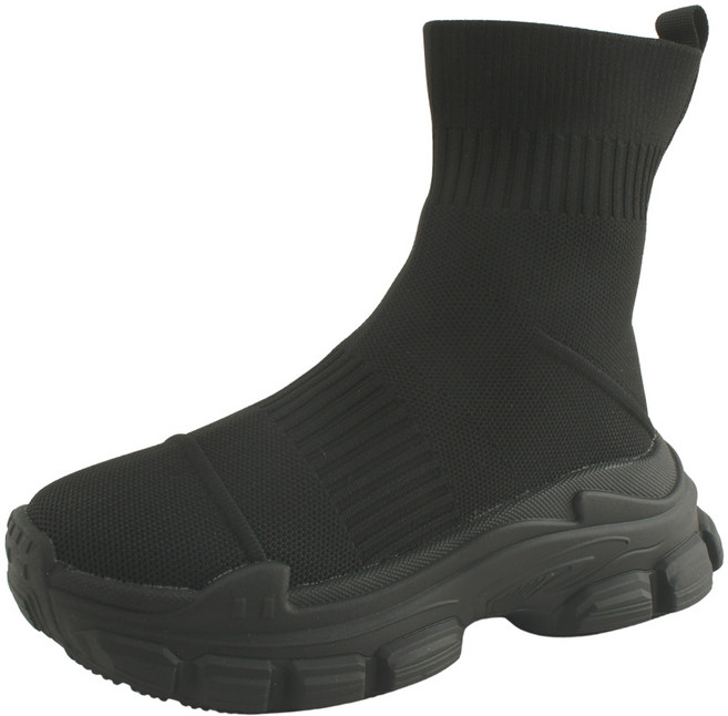 니트 삭스 플랫폼 앵클 스니커즈 6cm