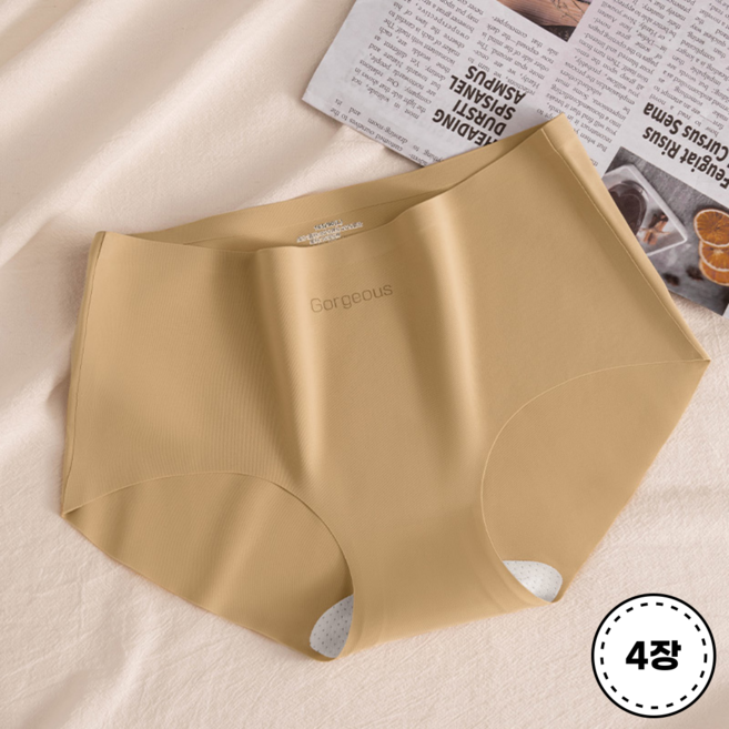 언에스온 여성 심리스 노라인 무봉제 팬티 4p