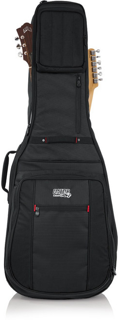 Gator Pro-Go 雙吉他琴袋 木吉他+電吉他保護 適用航空拖運, 黑色, 1個