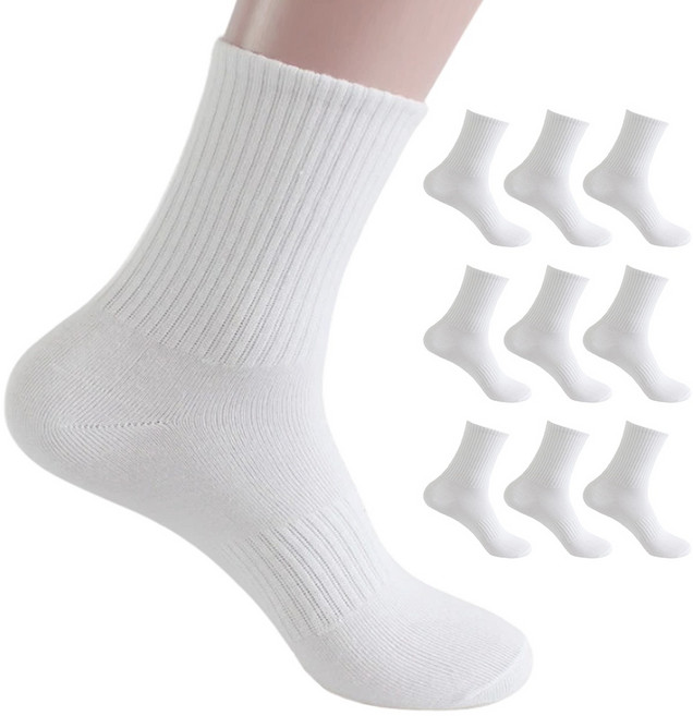 스페셜삭스 남성용 프리미엄 밴딩 커버 중목 양말 10켤레