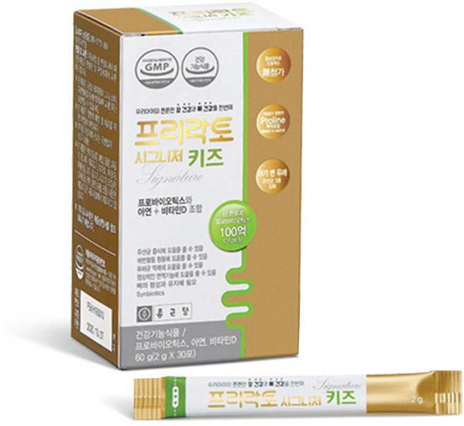 종근당 프리락토 시그니처 키즈 어린이 유산균 프로바이오틱스 30포, 2g, 1개