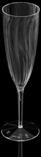 일회용 플라스틱 빗살무늬 샴페인잔 185ML 64입, 1박스