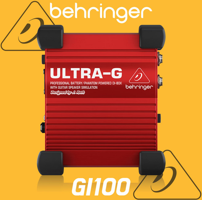 [공식인증점] 베링거 다이렉트 박스 1채널 액티브 기타 무대 공연용 DI 박스 GI100