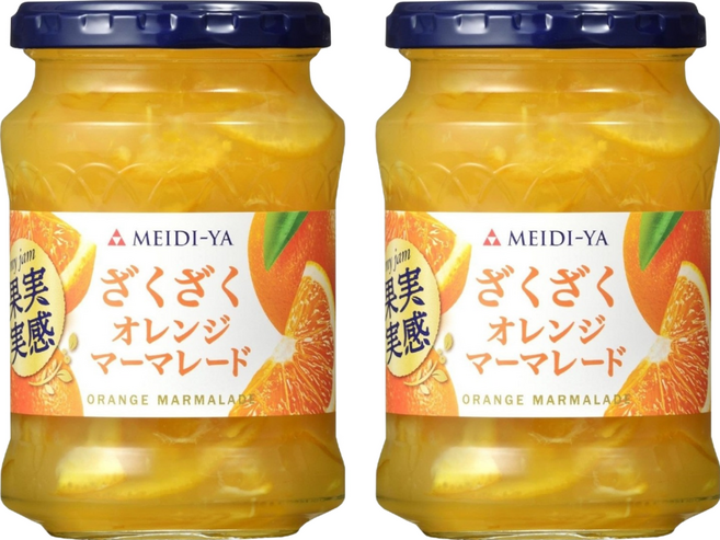 메이지야 과실 실감 서벅서벅 오렌지 마멀레이드 잼, 320g, 2개