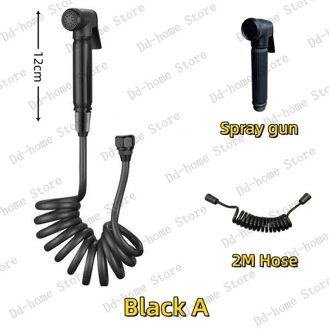 휴대용 비데 화장실 스프레이 건 세트 스테인레스 스틸 욕실 청소 여성 액세서리