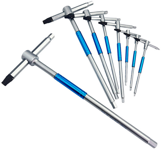 ASA 專利螺旋T型六角扳手 THR-8PCS (防滑/三叉快速/台灣製), 1套裝