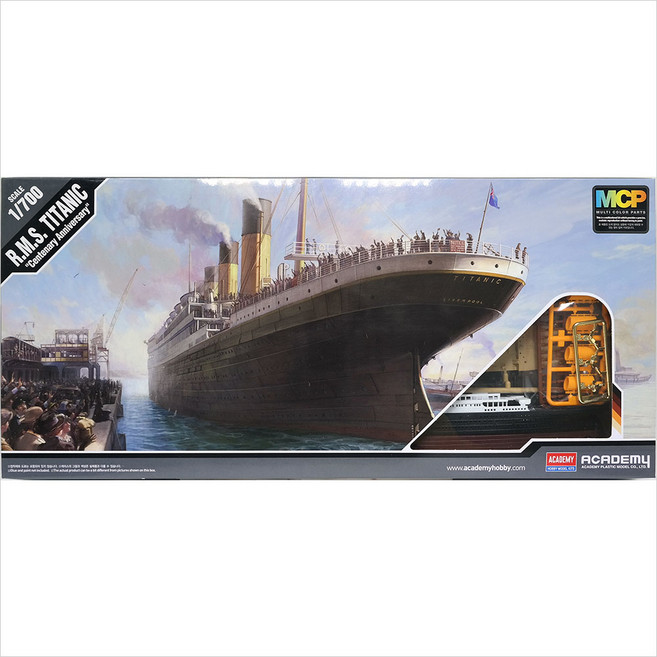 1/700 R.M.S. 타이타닉 100주년 기념 배 프라모델 아카데미과학 14214 (안전 포장 배송), 1개