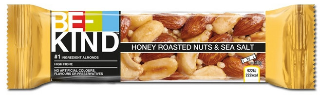 비카인드 허니 씨솔트 견과류바 40g, 1개