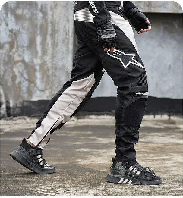 바이크슈트 오토바이 라이딩진 레빗자켓 알파인스타자켓 블랙 상의, 화이트 902 하의