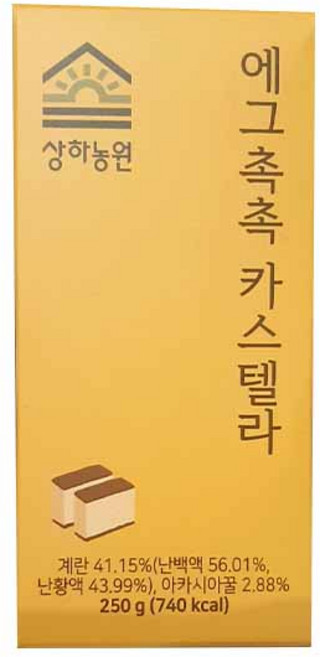 상하농원 에그촉촉 카스텔라 오리지널, 1개, 250g