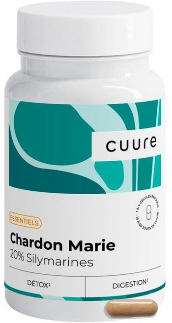 프랑스 쿠레 Cuure Milk Thistle 밀크씨슬 간 실리마린 20% 캡슐, 6개, 60정