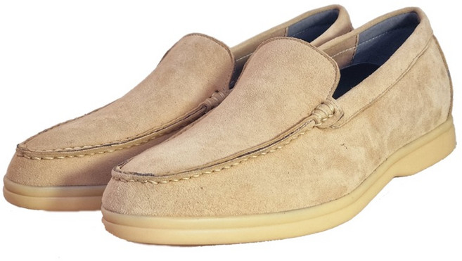 RHJ-58-51-4 소털색상 커플슈즈 남성 여성 커플 로퍼 부드러운 세무 양가죽