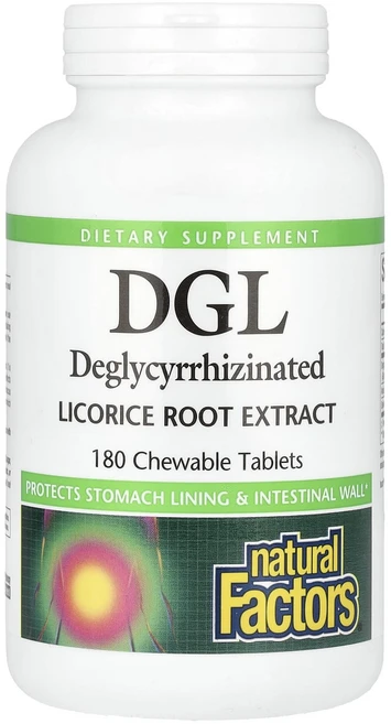 Natural Factors DGL 뿌리추출물 츄어블 180정, NaturalFactorsDGL뿌리추출물츄어블180정, 1개 - 쿠팡