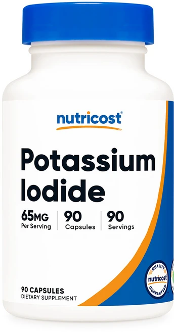 뉴트리코스트 요오드화 칼륨 65mg 캡슐, 1개, 90정 - 쿠팡