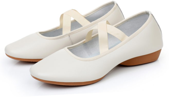 라라 디바즈 여성 천연소가죽 스포츠 라인 댄스화