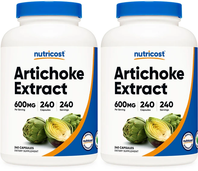 아티초크 추출물 600mg 240캡슐 2병, 240정, 2개 - 쿠팡