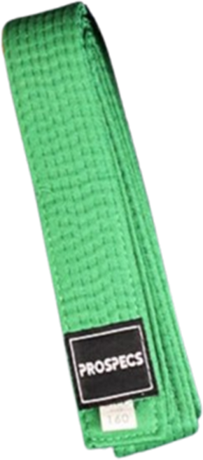 프로스펙스 태권도띠 색띠 도복띠 160cm, 초록, 1개