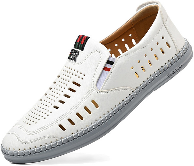 [ 보이앤맨 ] 펀칭 초경량 슬립온 여름신발 발편한 망사 남성 캐주얼화 단화 신발 슈즈 구두 (사이즈 : 240/245/250/255/260/265/270/275)